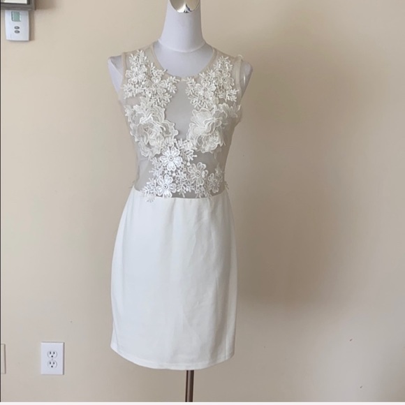 Misguided Lace white mini dress - Picture 2 of 6